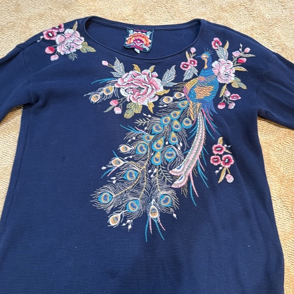 Beautiful Embroidered Johnny Was Sweatshirt - Picture 5 of 9